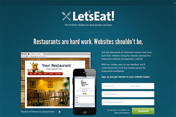 LetsEat免費網站建設者